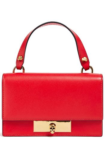 ALEXANDER MCQUEEN Embellished leather shoulder bag