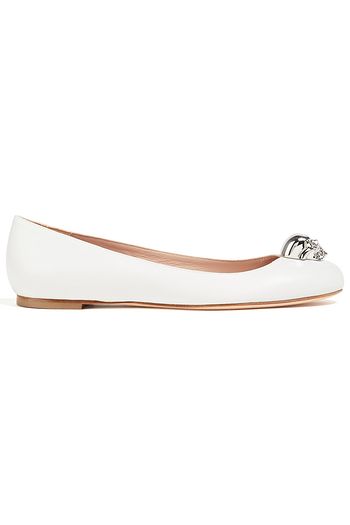 ALEXANDER MCQUEEN Ballerinas aus Leder mit Verzierung