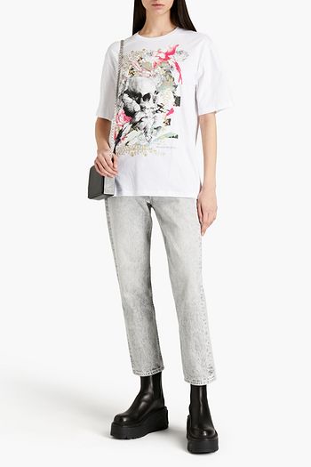 ALEXANDER MCQUEEN Printed cotton-jersey T-shirt