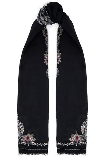 ALEXANDER MCQUEEN Bedruckter Schal aus einer Modal-Wollmischung