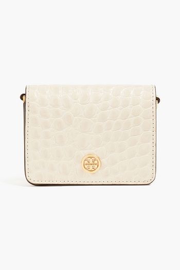 TORY BURCH Portemonnaie aus Leder mit Krokodileffekt