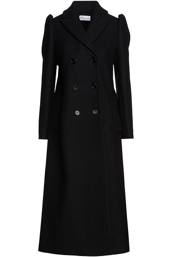 REDVALENTINO Double-breasted wool-blend felt coat