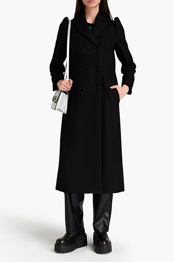 REDVALENTINO Double-breasted wool-blend felt coat