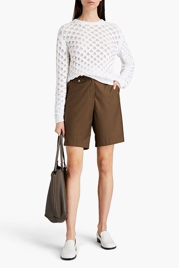 THEORY Crochet-knit cotton-blend sweater