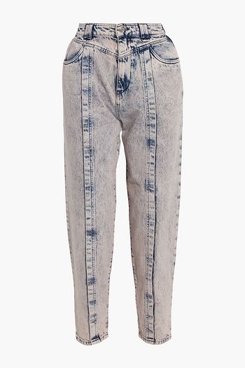 IRO Mojo acid-wash high-rise tapered jeans