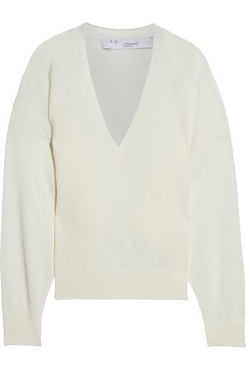 IRO Erica slub linen-blend sweater