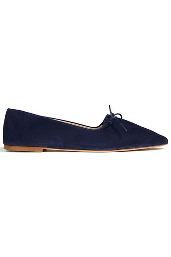 THEORY Suede point-toe flats