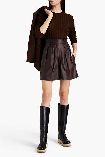 THEORY Cable-knit cashmere sweater