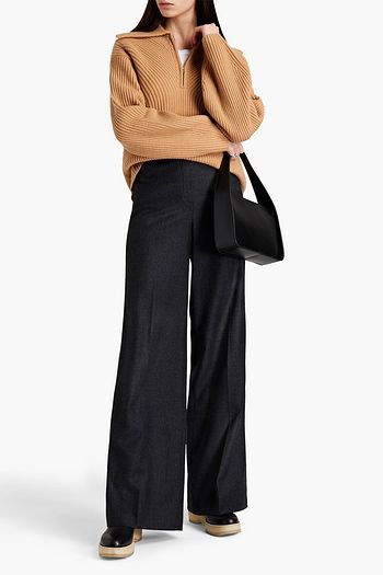 THEORY Terena wool-flannel wide-leg pants