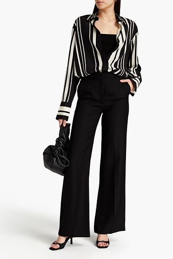 JOSEPH Brooks striped silk crepe de chine shirt