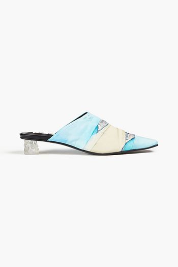 DANSE LENTE Printed satin mules
