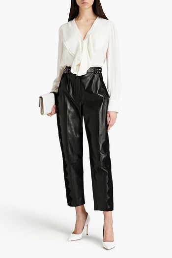 ALEXANDER MCQUEEN Ruffled silk blouse