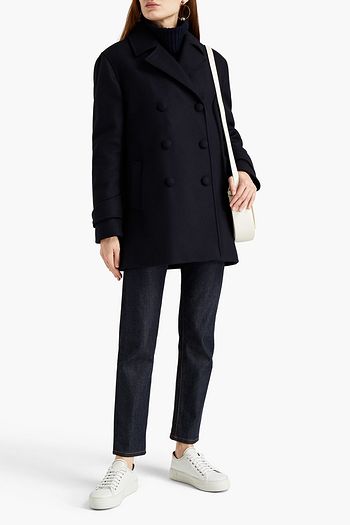 OFFICINE GÉNÉRALE PARIS 6ᵉ Eline doppelreihiger Mantel aus Filz aus einer Wollmischung