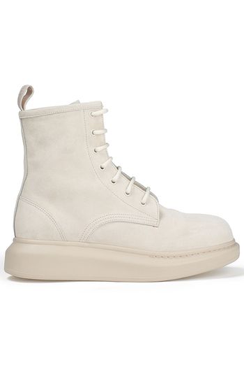 ALEXANDER MCQUEEN Suede combat boots