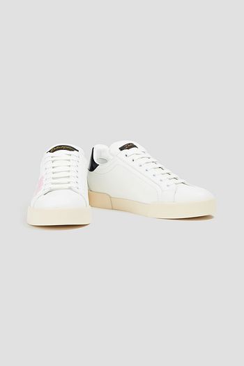 DOLCE & GABBANA Sneakers aus bedrucktem Leder