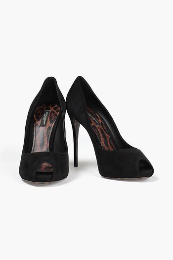 DOLCE & GABBANA Pumps aus Veloursleder