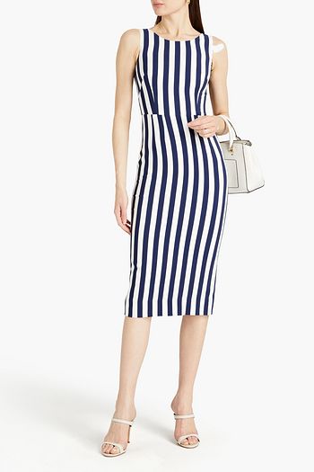 DOLCE & GABBANA Kleid aus Crêpe mit Streifen