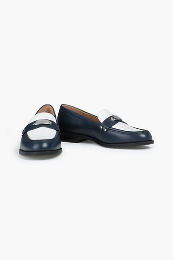 MICHAEL MICHAEL KORS Finley two-tone leather loafers