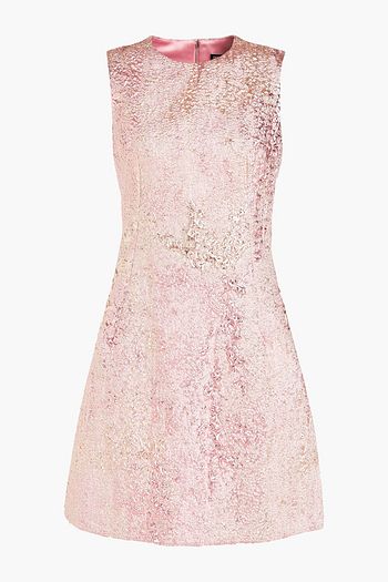 DOLCE & GABBANA Minikleid aus Metallic-Brokat
