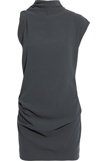 IRO Victa asymmetric draped crepe mini dress