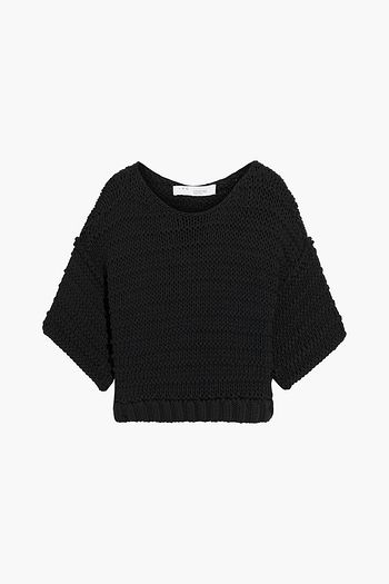 IRO Brianne cable-knit cotton-blend sweater