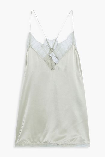 IRO Berwyn lace-trimmed silk-charmeuse camisole