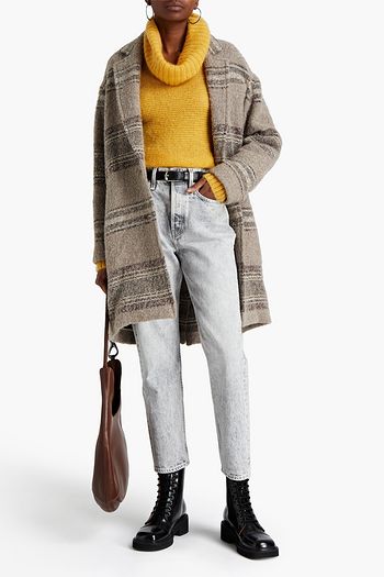 ISABEL MARANT ÉTOILE Dante striped bouclé-tweed coat