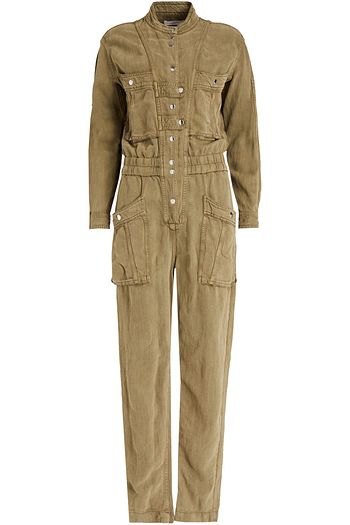 ISABEL MARANT ÉTOILE Lashay Lyocell and linen-blend twill jumpsuit