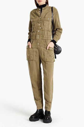 ISABEL MARANT ÉTOILE Lashay Lyocell and linen-blend twill jumpsuit