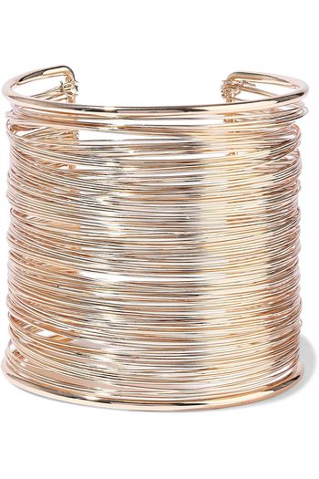 KENNETH JAY LANE 22-karat gold-plated cuff