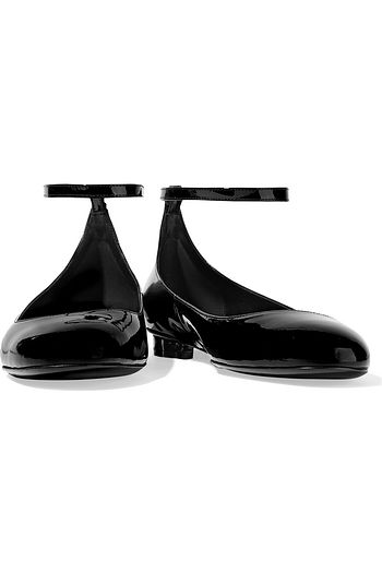 SALVATORE FERRAGAMO Cefalu patent-leather ballet flats