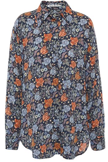 ACNE STUDIOS Floral-print crepe shirt