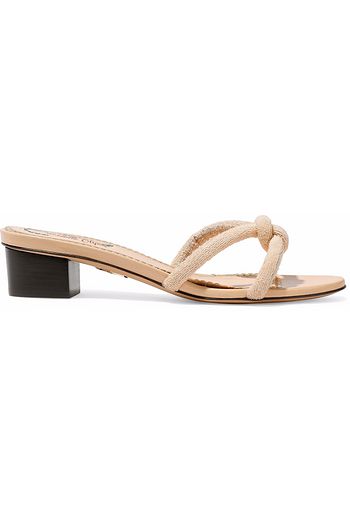 CHARLOTTE OLYMPIA Knotted terry mules