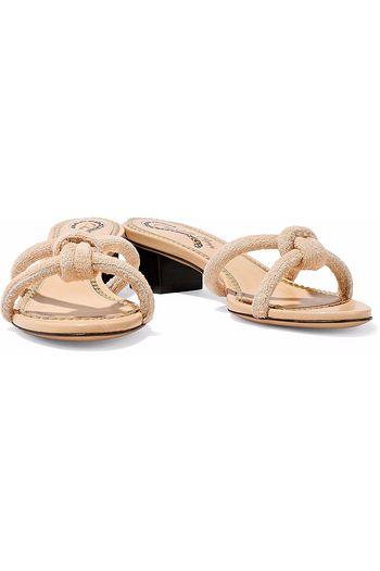 CHARLOTTE OLYMPIA Knotted terry mules
