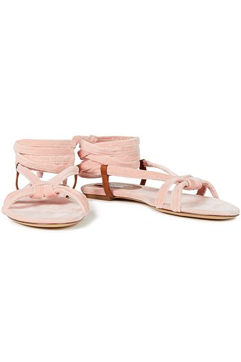 GABRIELA HEARST Reeves knotted lace-up velvet sandals