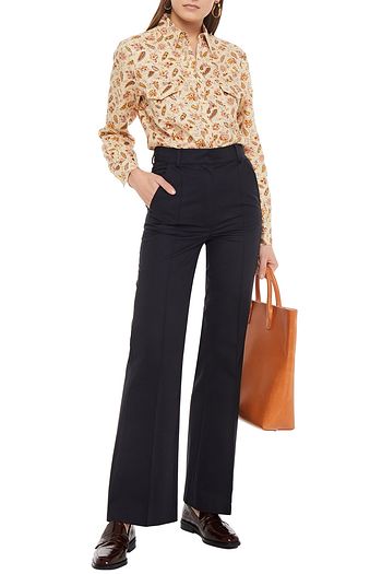 VANESSA BRUNO Echalas herringbone cotton flared pants