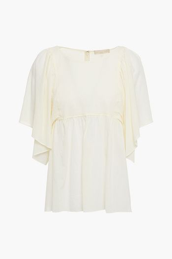 VANESSA BRUNO Nael gathered cotton-mousseline blouse