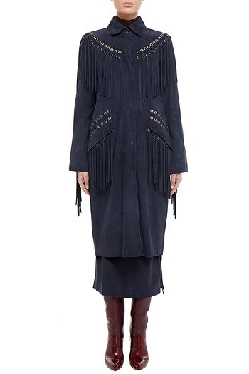 GABRIELA HEARST Calgary fringed suede coat