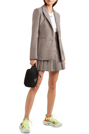OFF-WHITE™ Appliquéd checked wool blazer
