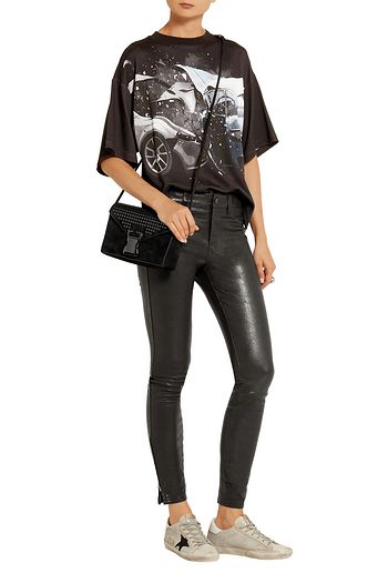 J BRAND 8001 leather skinny pants