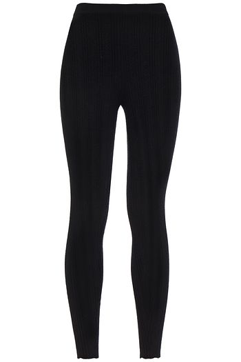 GABRIELA HEARST Tanya pointelle-knit cashmere and silk-blend leggings