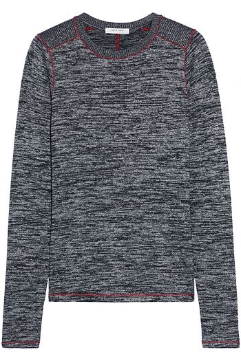 RAG & BONE Avryl meliertes Oberteil aus Jersey