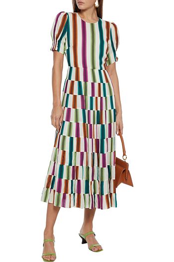 DIANE VON FURSTENBERG Zadie Midikleid aus Voile mit Print und Rückenausschnitt