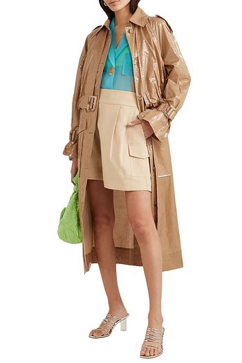 REJINA PYO Trenchcoat aus beschichteter Baumwolle