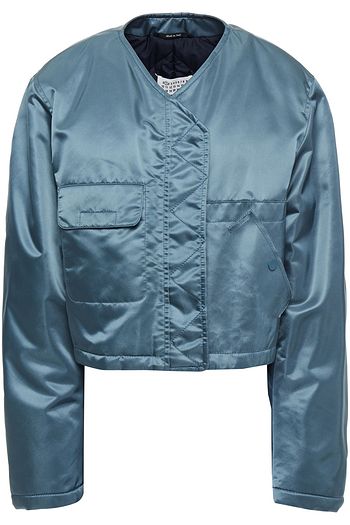 MAISON MARGIELA Cropped satin bomber jacket