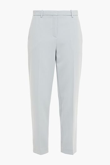 THEORY Cropped stretch-crepe slim-leg pants