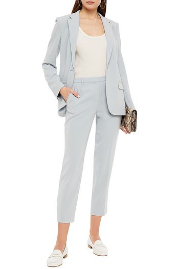 THEORY Cropped stretch-crepe slim-leg pants