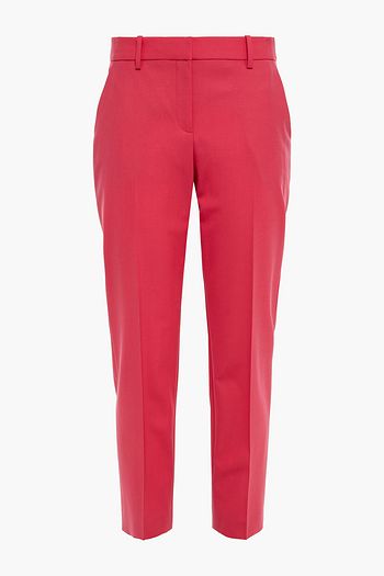 THEORY Cropped stretch-wool slim-leg pants