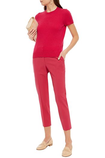THEORY Cropped stretch-wool slim-leg pants