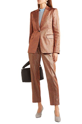 DRIES VAN NOTEN Barbilar Blazer aus Lamé